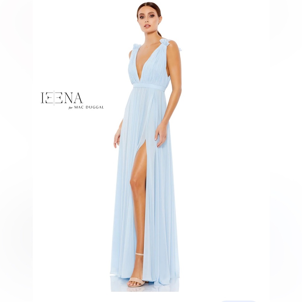 Mac Duggal baby blue Gown